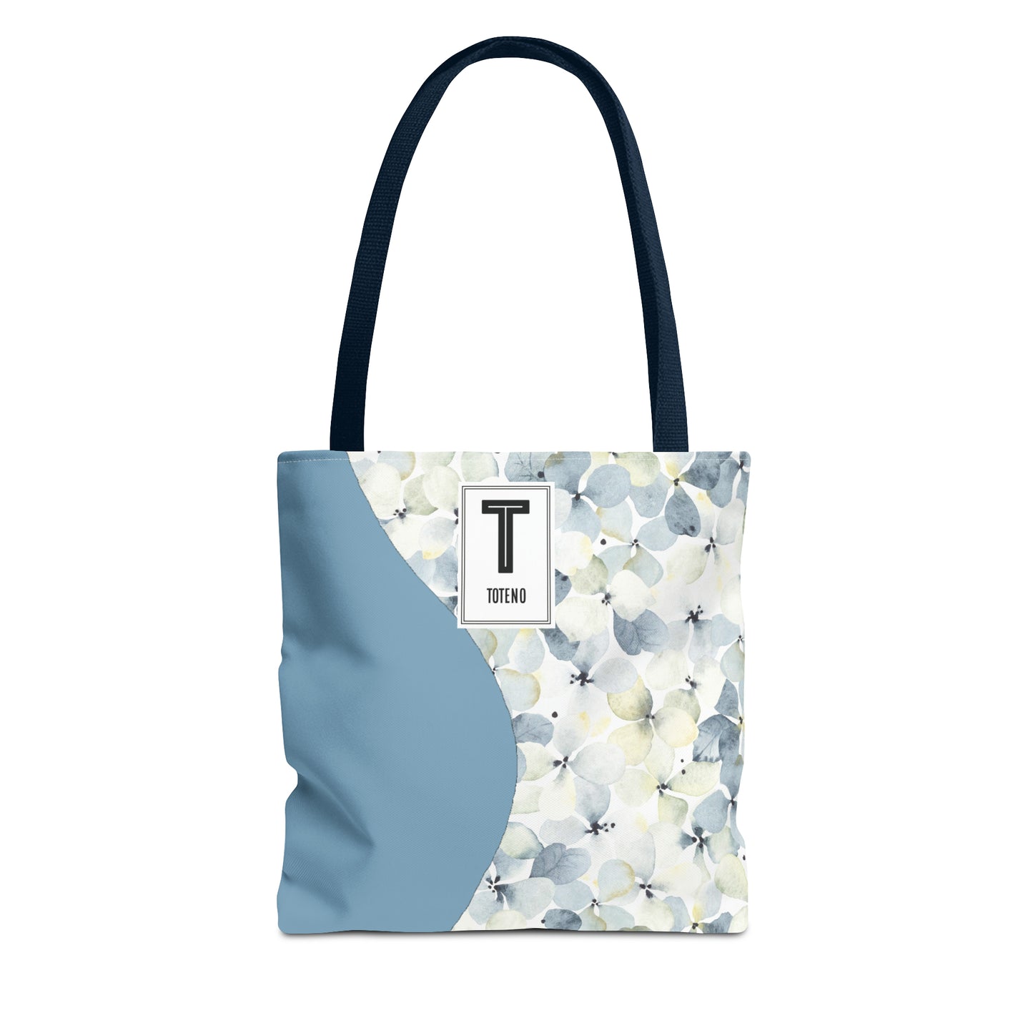 Blue White Flowers Tote Bag