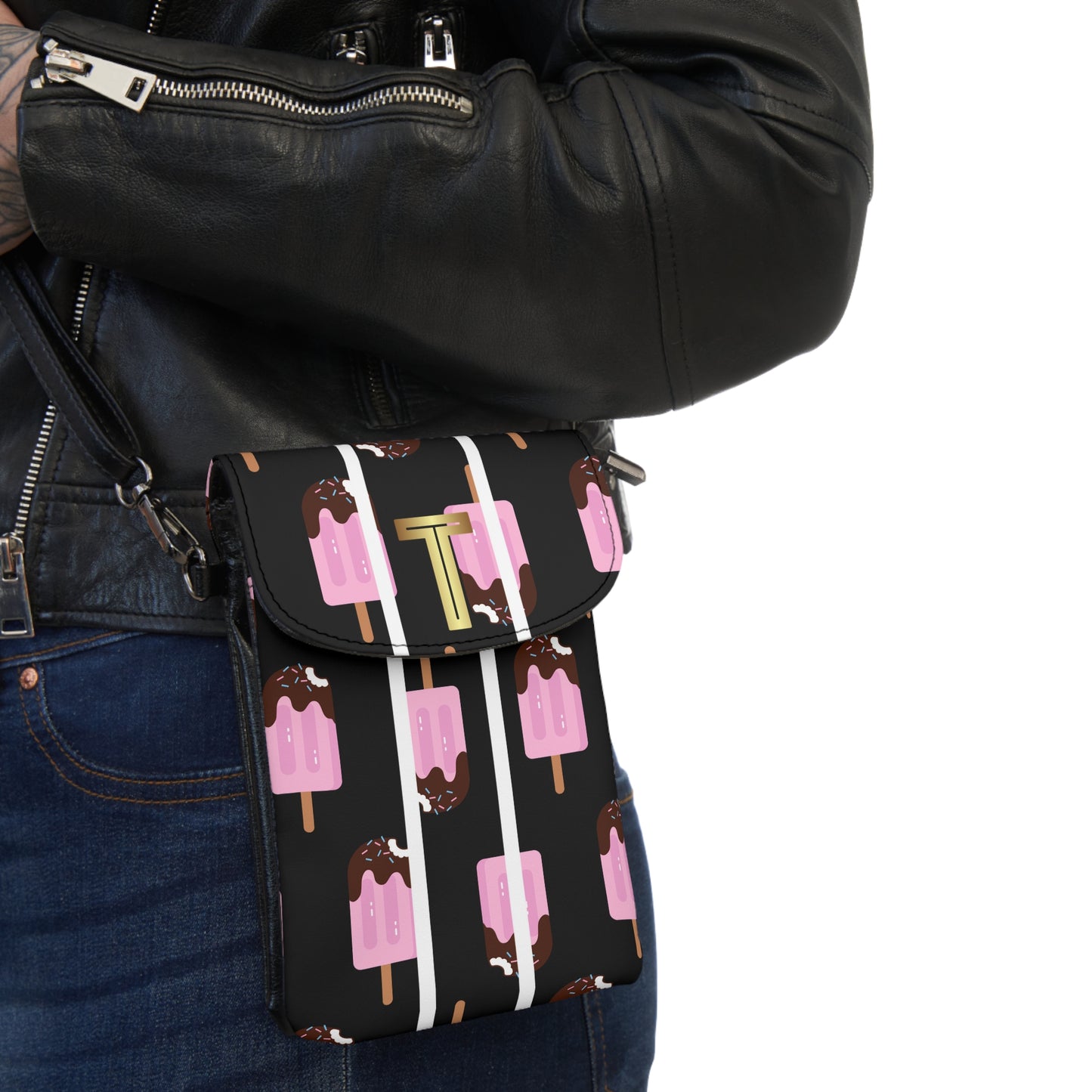 Phone Wallet - Chocolate Coated Ice Cream Design