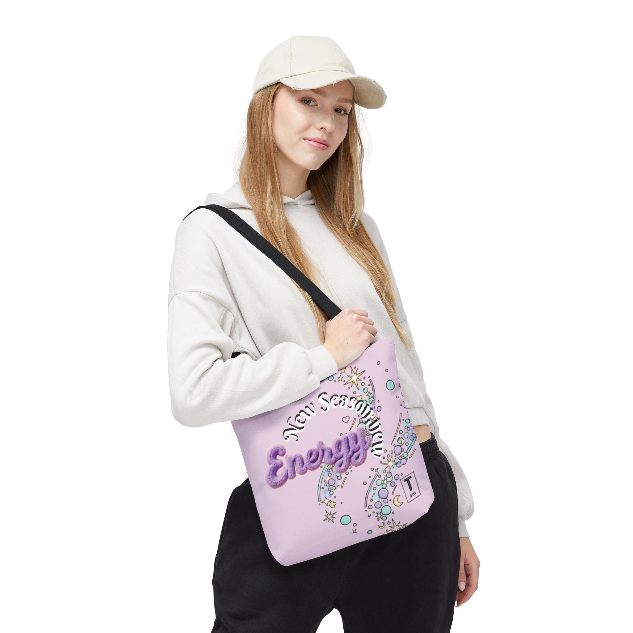 Lavender 'New Energy' Spring Tote Bag