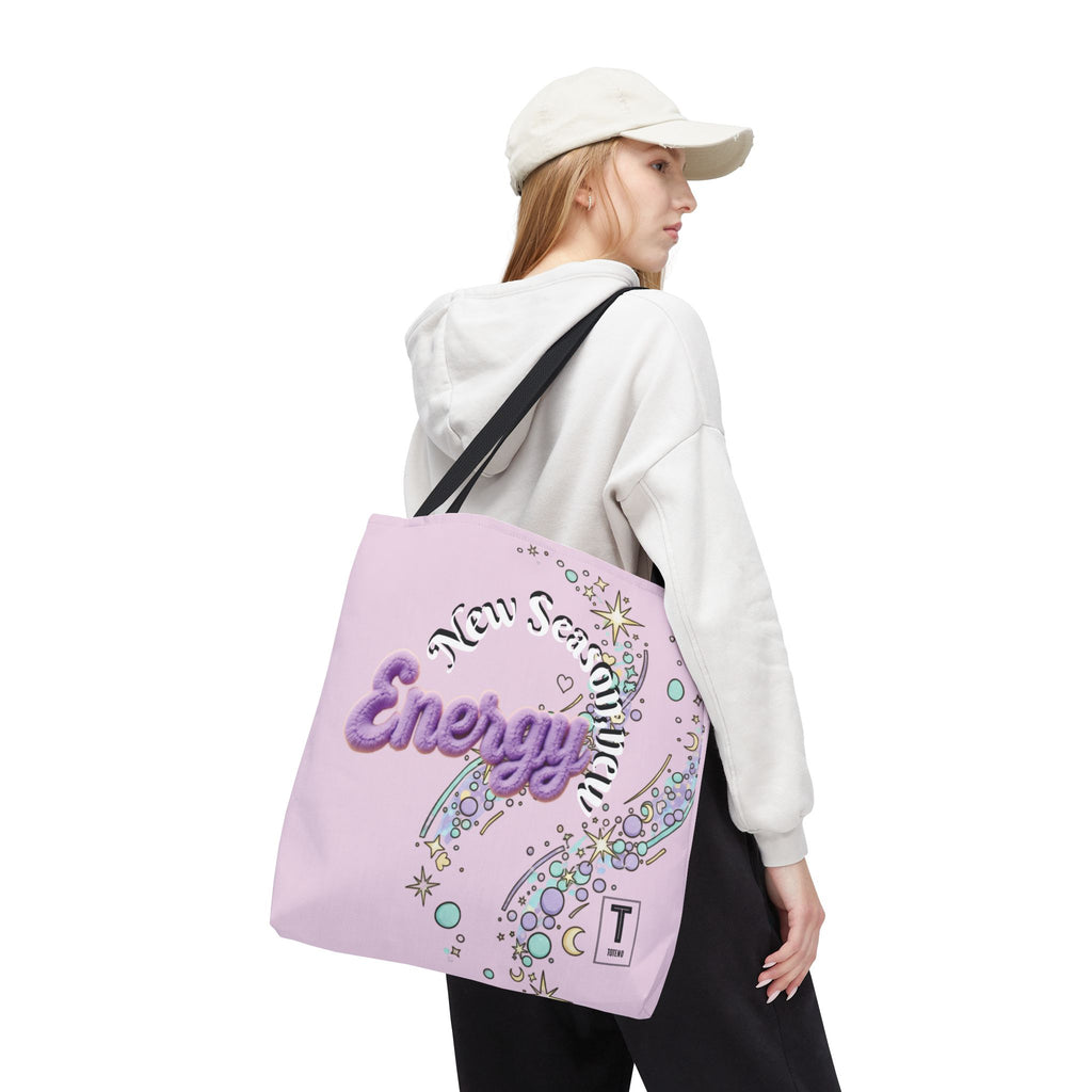 Lavender 'New Energy' Spring Tote Bag