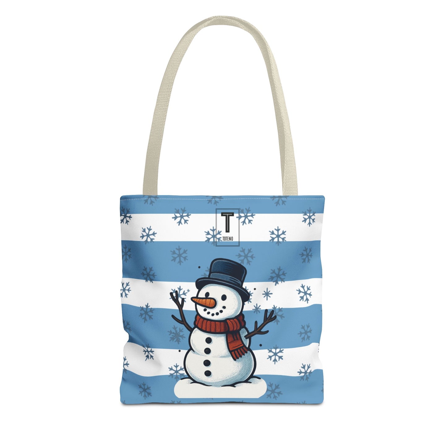 Christmas Tote Bag Snowman Design