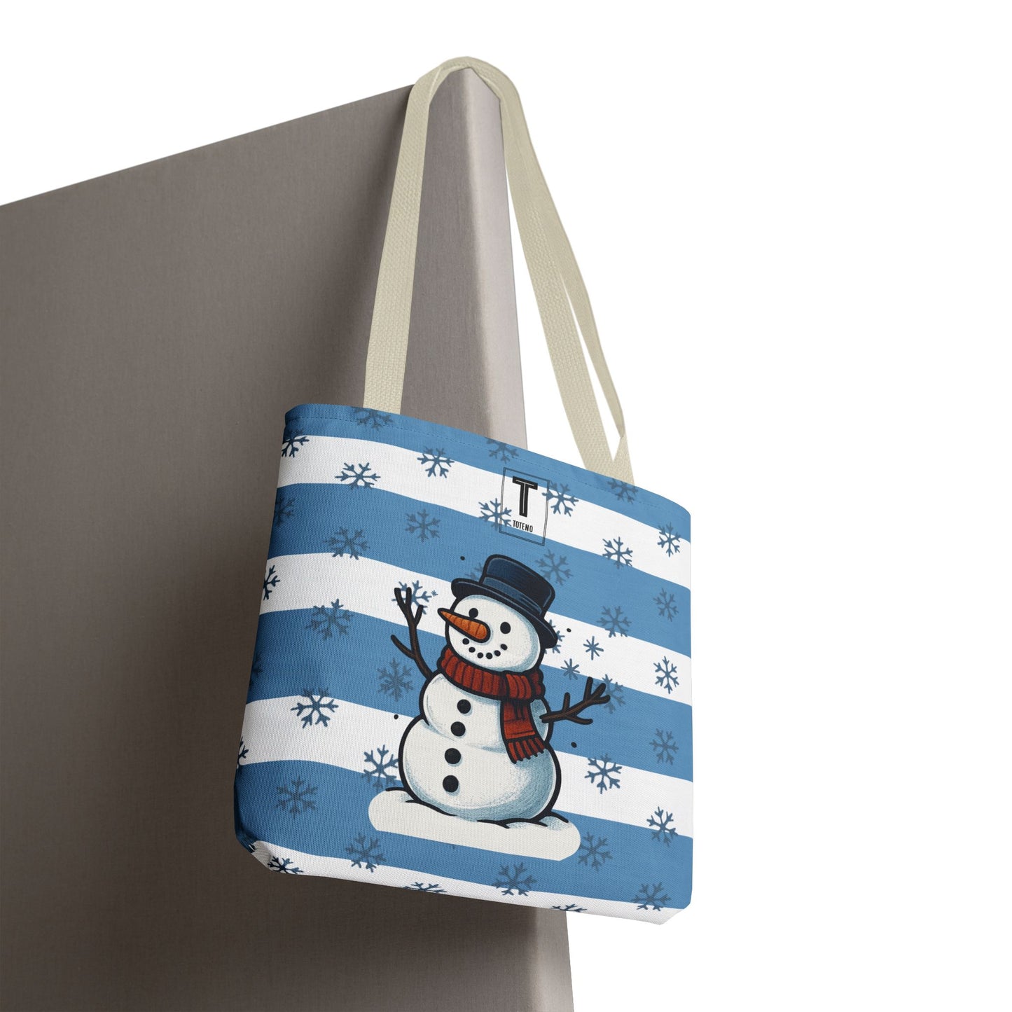 Christmas Tote Bag Snowman Design