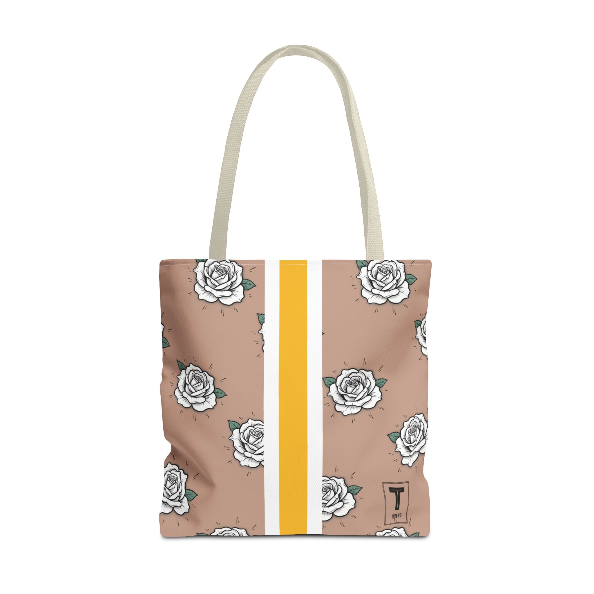 White Petal Spring Tote Bag — Floral All-Over Print